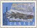 Stamp featuring Eusthenopteron foordi